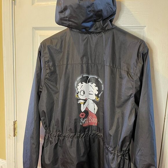 NWT The Bradford Exchange Betty Boop Black hooded Jacket SZLarge. - Picture 6 of 11